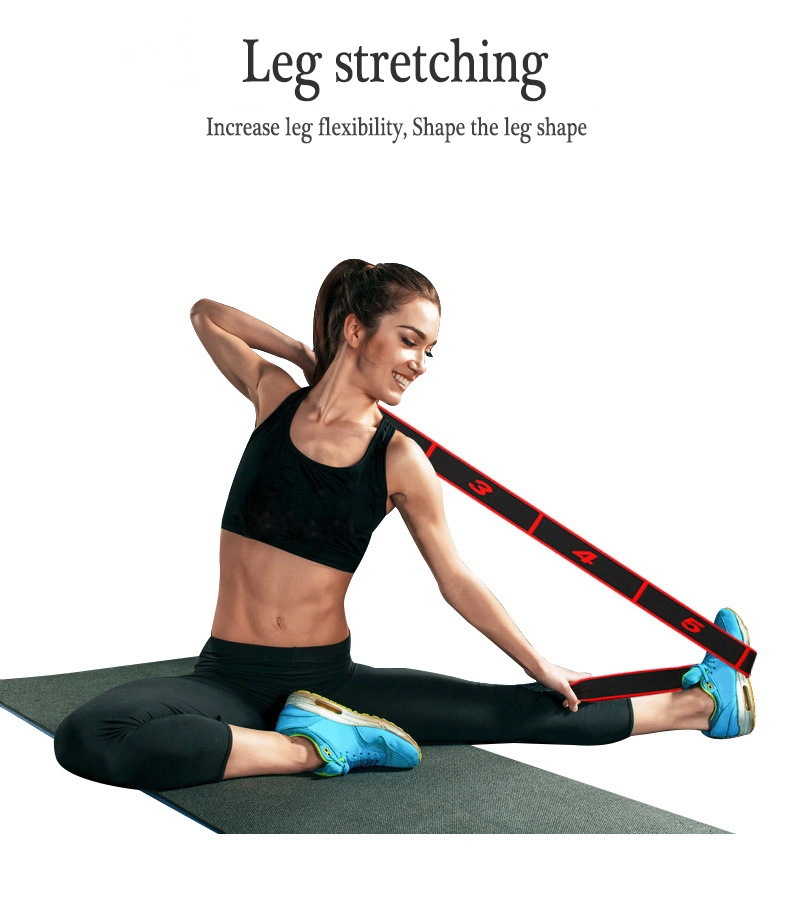 Yoga Pull Loop Strap - Stretching / Exercise Legs 8/10/12 pcs loops - 2