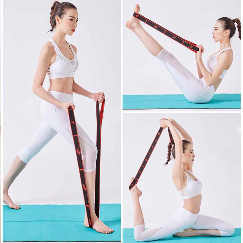 Yoga Pull Loop Strap - Stretching / Exercise Legs 8/10/12 pcs loops - 4