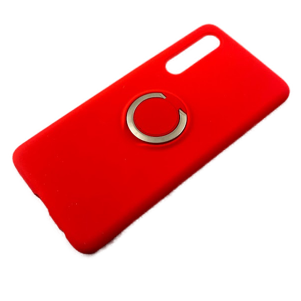Huawei P30 silikon mikrofiber skal - Ringhållare - 6