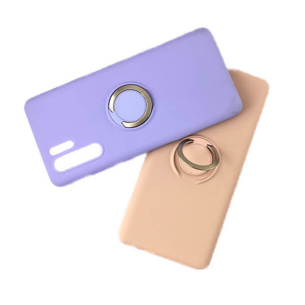 Huawei P30 Pro Silikon Mikrofiber Skal - Ringhållare - 4