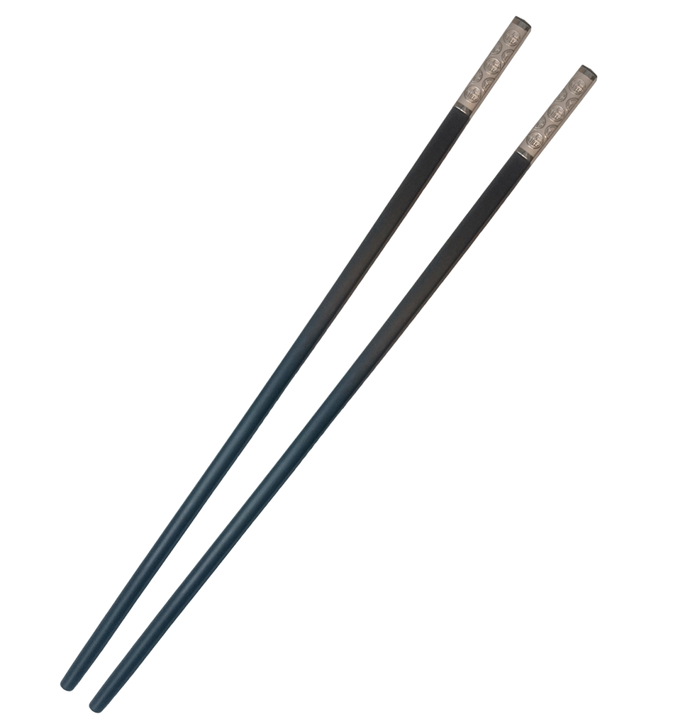 Ätpinnar - Silveremblem Stor 10 par - 2
