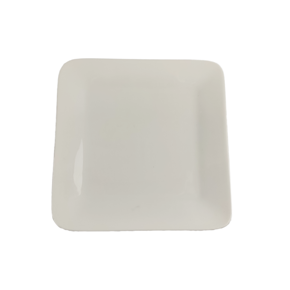 Square Porcelain Plate - 12 pack