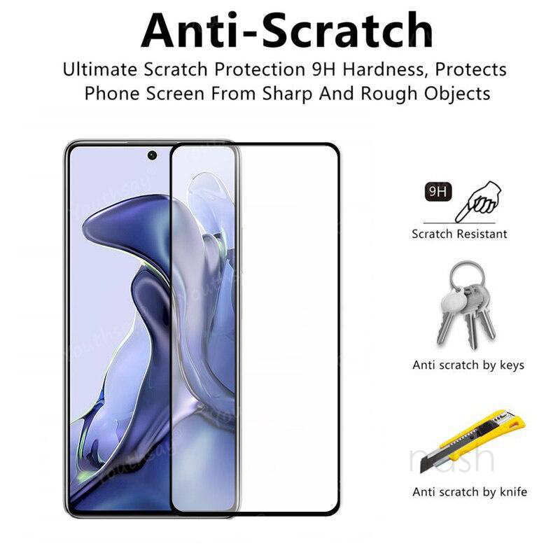 Xiaomi 11T / Xiaomi 11T Pro - Full Coverage Tempered Protective glass - 4