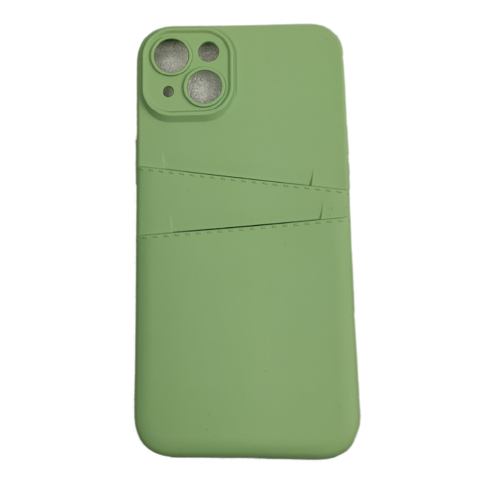 iPhone 14 Plus Skal - Mikrofiber Silikon Dubbelt Kortfack - 2