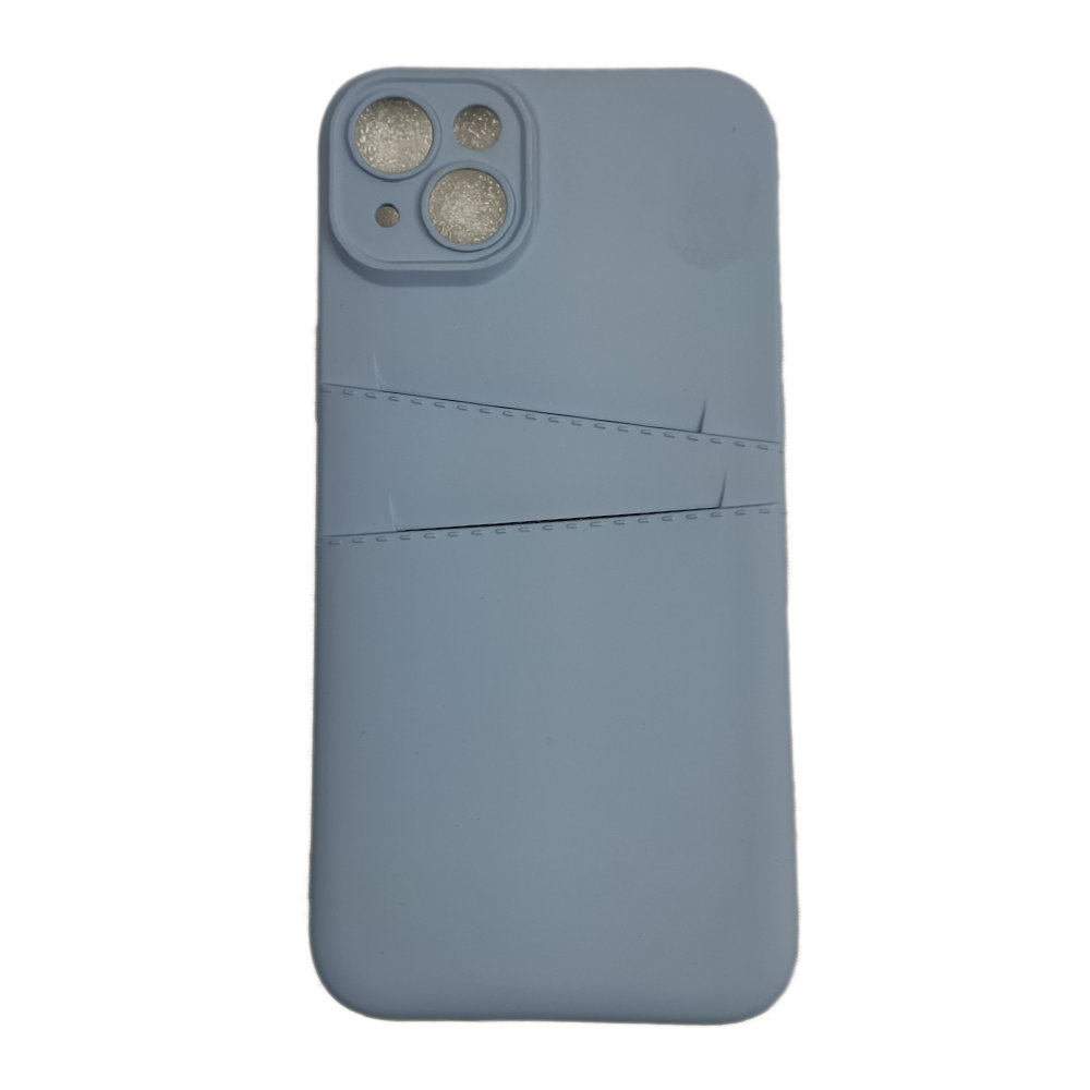 iPhone 14 Plus Skal - Mikrofiber Silikon Dubbelt Kortfack - 3