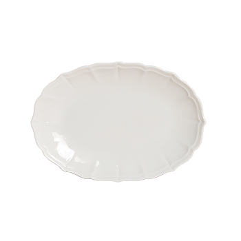 Porcelain Plate/Assiette - Oval - 6 pack