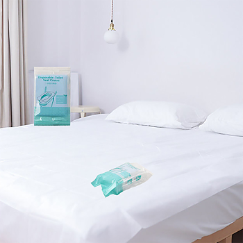 Hygiene Package - 2 Bed Linen + Toilet Seat Cover White 10-pack