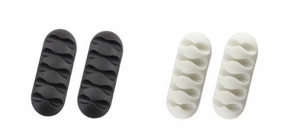 2-Pack - Cable Holder Adhesive - Five cables - 9