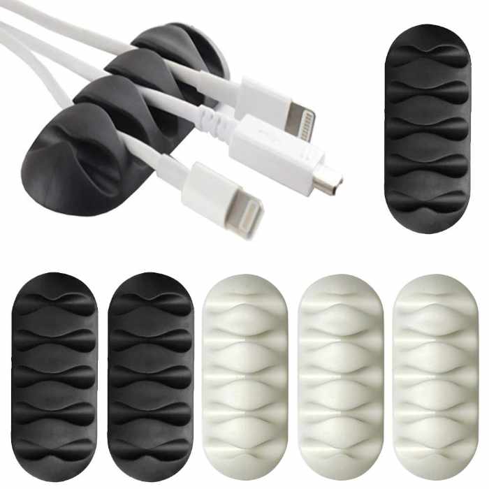 2-Pack - Cable Holder Adhesive - Five cables - 5