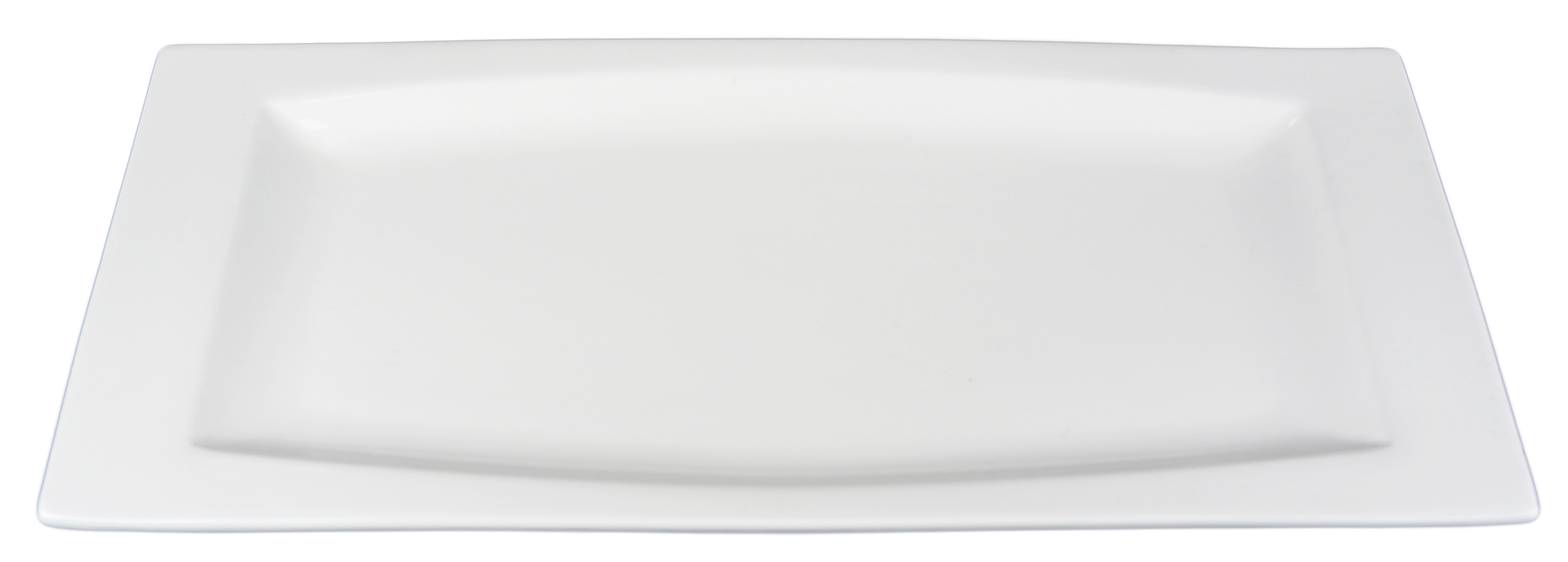 Rectangular Porcelain Plate - Oblong Soft-shaped - 6 pack