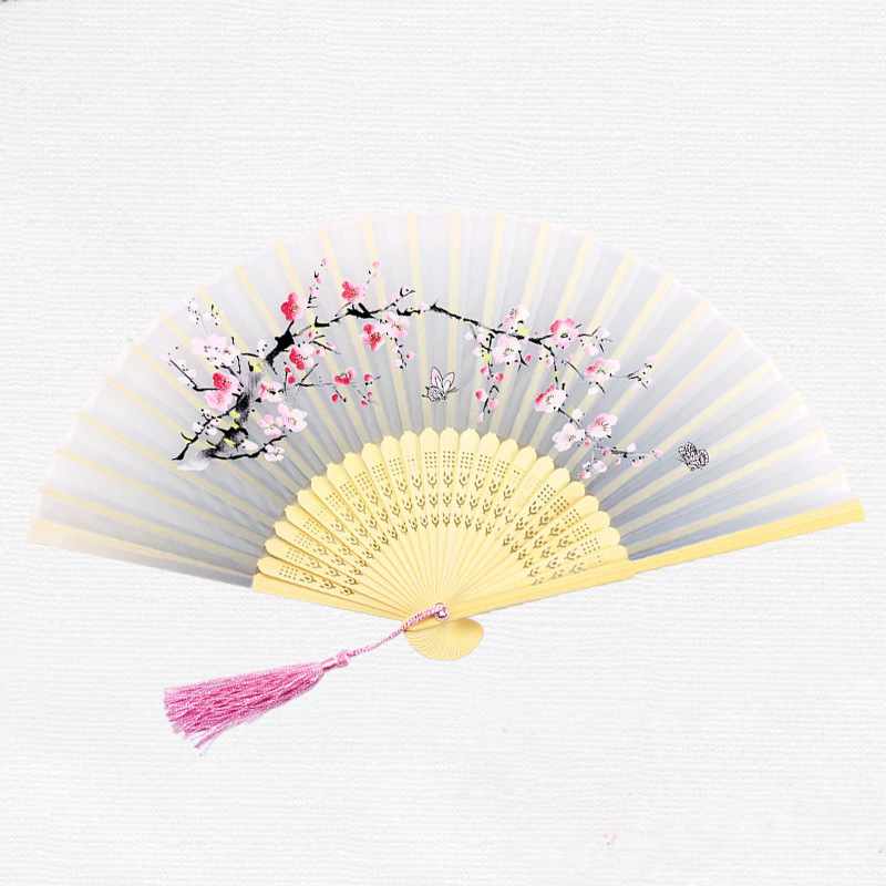 Fan Silk with Tassel - Various Colors - 10