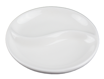 Mini Porcelain Bowl Dip - Yin / Yang Motif - 24 pack