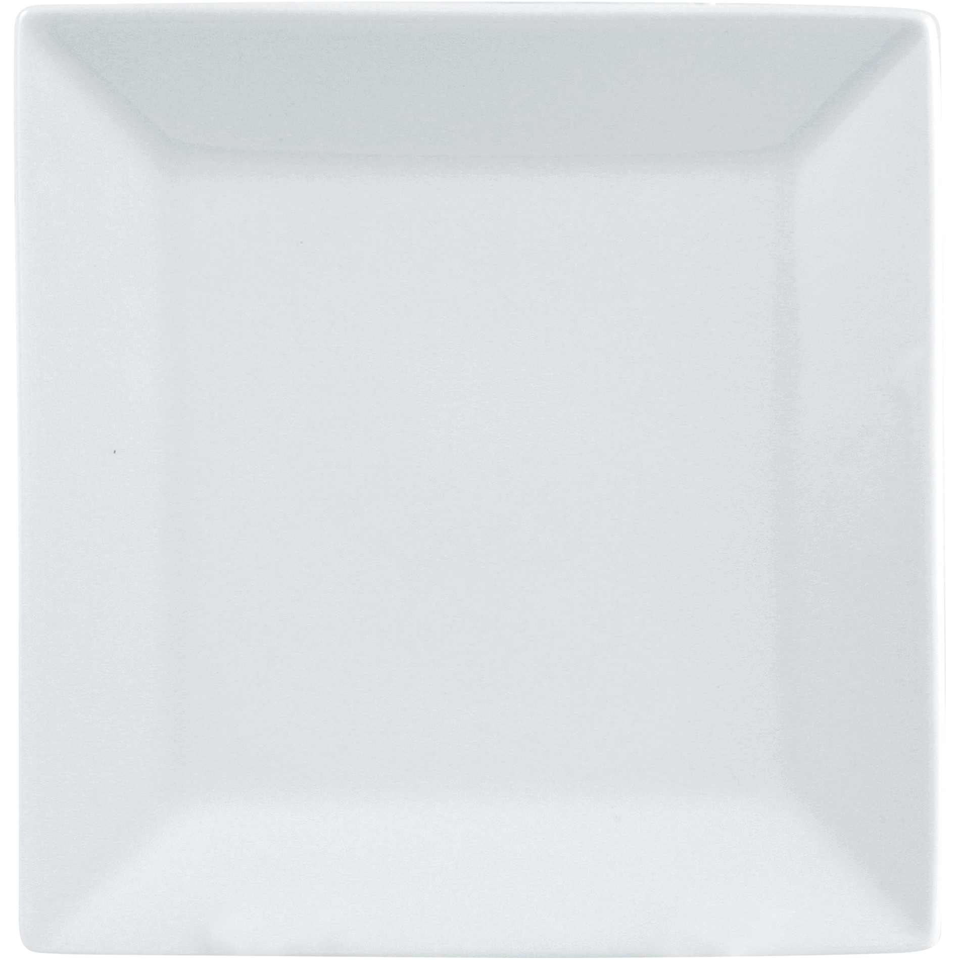 Square Porcelain Plate - Sloping Edges - 10 pack