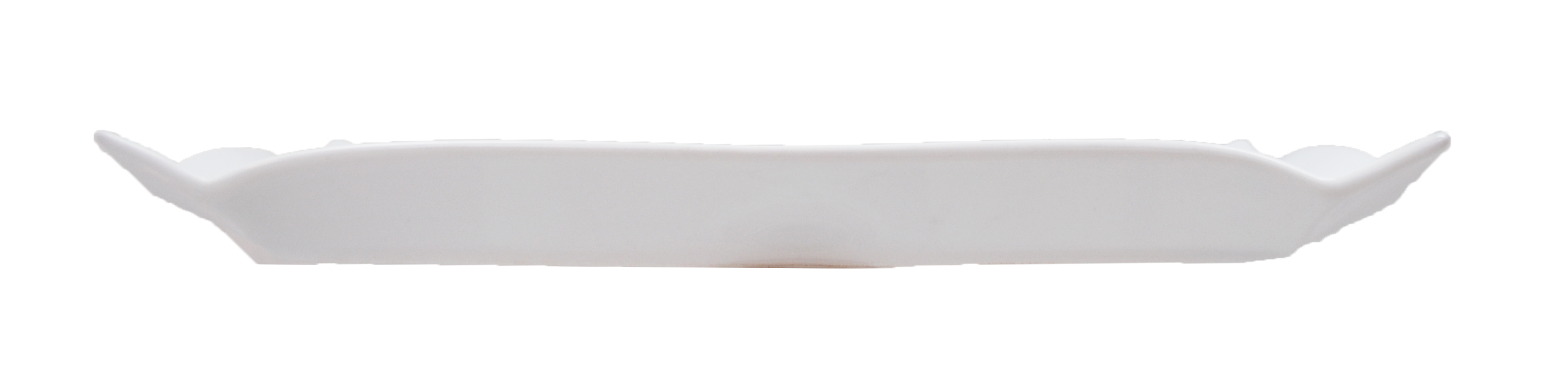 Rectangular Porcelain Plate Folded Edges - 10 pack - 3