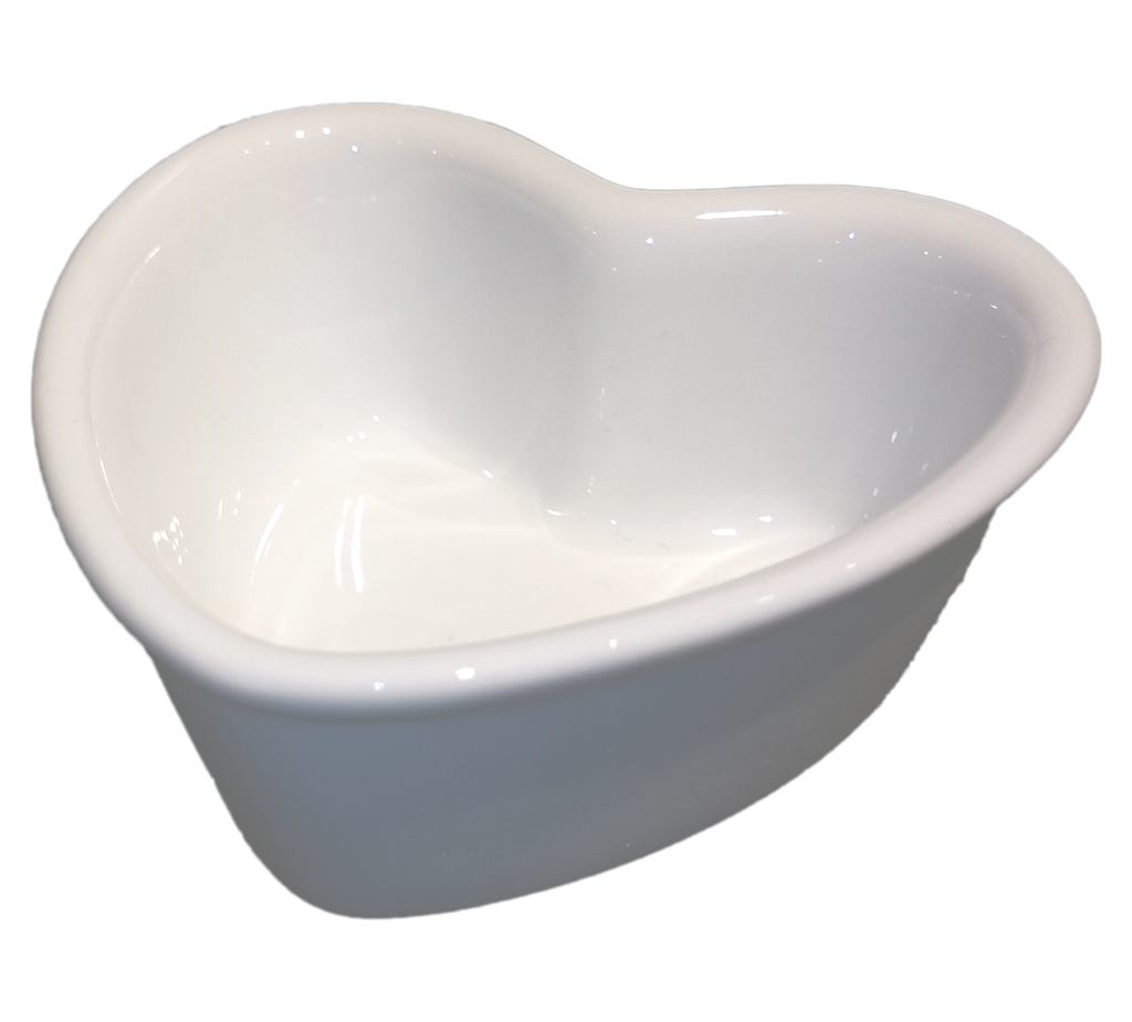 Porcelain Set - Love Heart Bowls with Large Flower - 13 pieces - 6