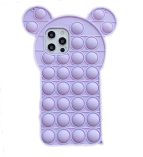iPhone 12 Pro Max Skal - Pop it Fidget Multicolor Nalle - 6