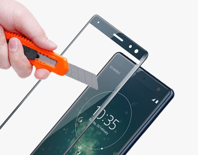 Sony Xperia 10 - Heltäckande Härdat Skyddsglas - 2