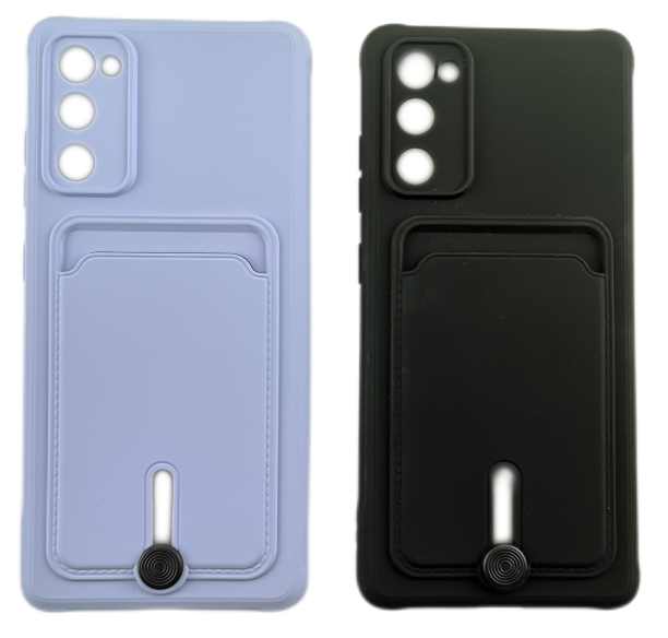Samsung Galaxy S20 FE Case - Microfiber Silicone with Card Holder