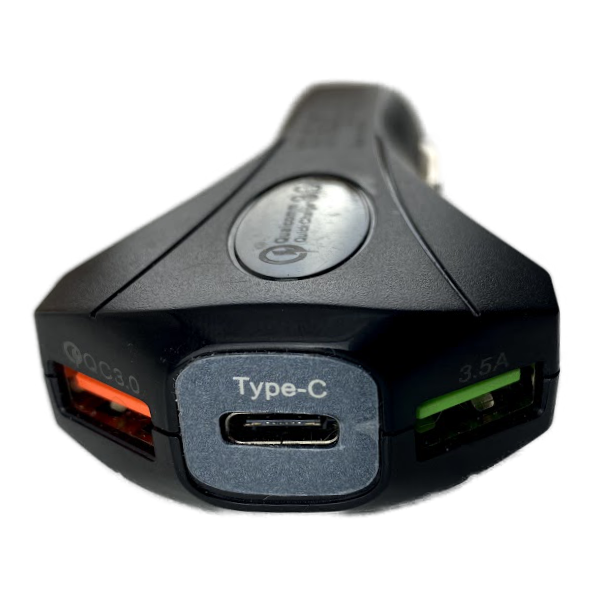 USB Charger - Car 3 Outlets - 4