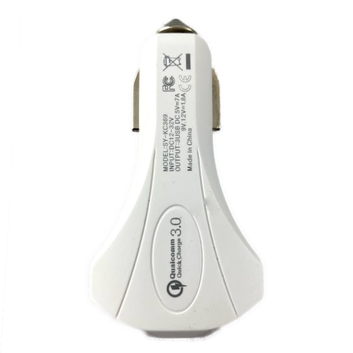 USB Charger - Car 3 Outlets - 7