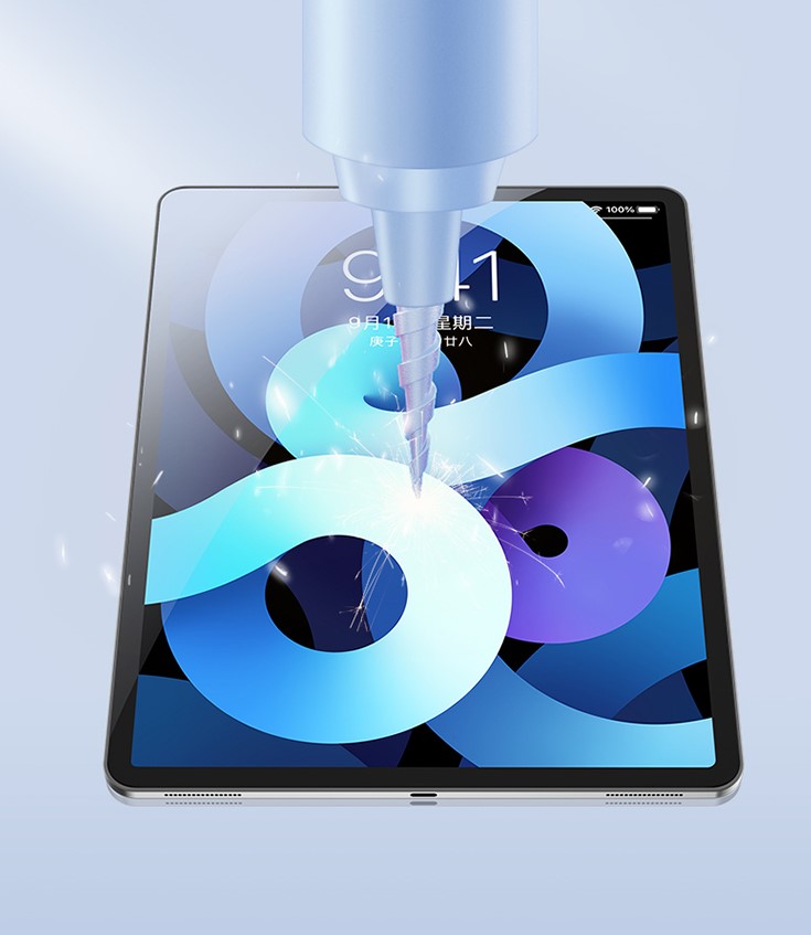 iPad Air 10.9 tum - Härdat Skyddsglas Rundade Kanter - 5