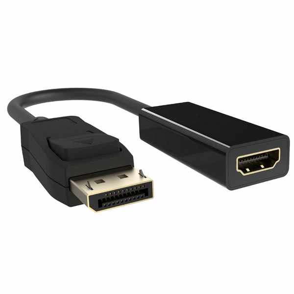 DisplayPort (hane) till HDMI (hona) Kabel – Svart - 2