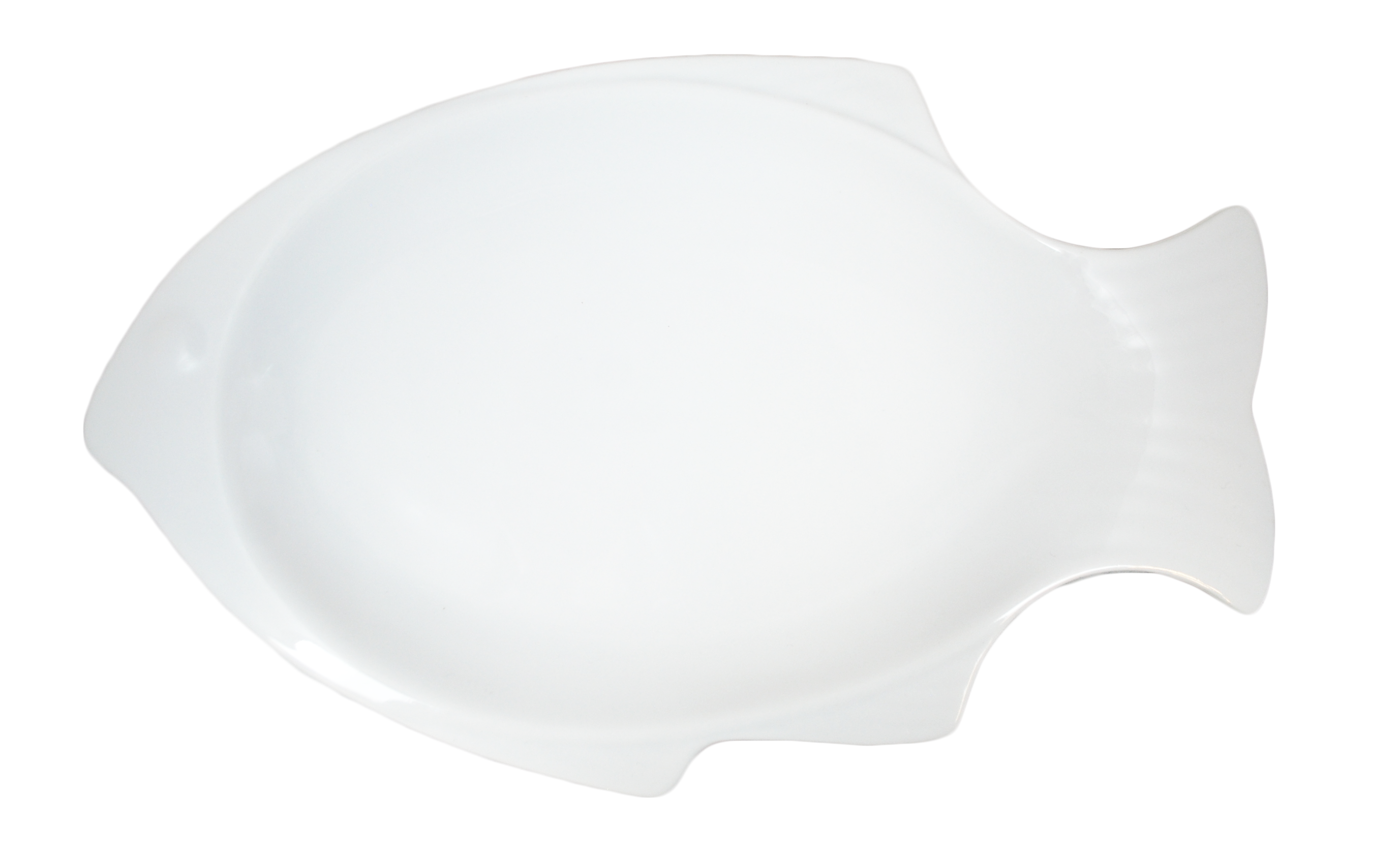 Fisk Porslins Tallrik / Fat Liten - 6 pack - 3