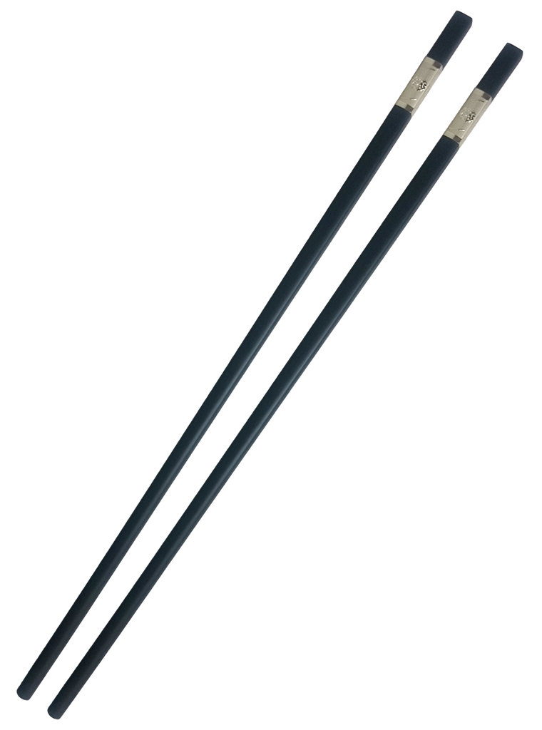 Chopsticks - Silver Colored Flower - 10 pairs - 2