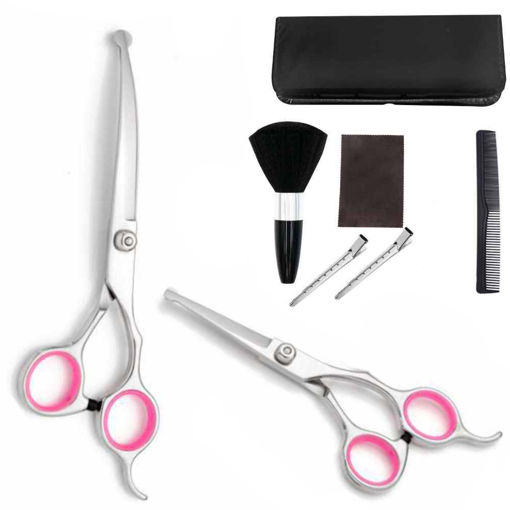 Deluxe Hairdressing kit for Kids - 8-parts Pink