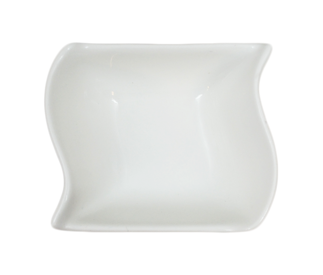 Mini Porcelain Bowl - Wavy Edge - 12 pack - 2