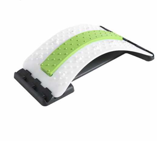 Back stretcher and lumbar support 3-step- White/Green
