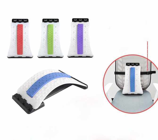 Back stretcher and lumbar support 3-step- White/Green - 3