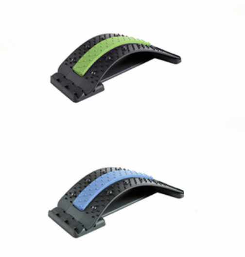 Back Stretcher and Lumbar Support 3-step - Blue/Green