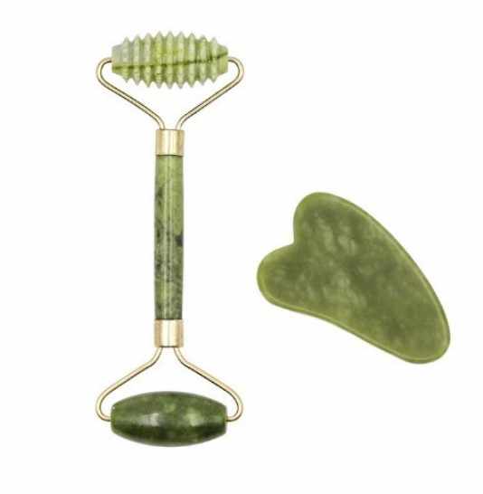 Gua Sha massage kit Delux - Grön