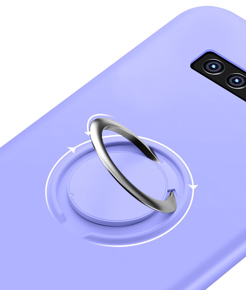 Samsung Galaxy S10e Case - Microfiber Silicone with Ring Holder - 3