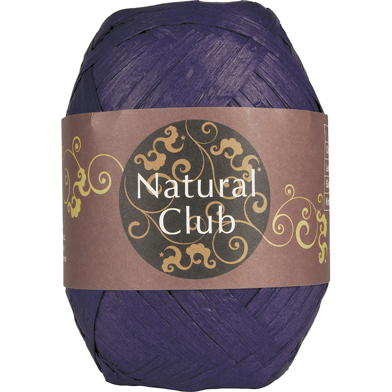 Raffia - Natural Club  Purpel 96