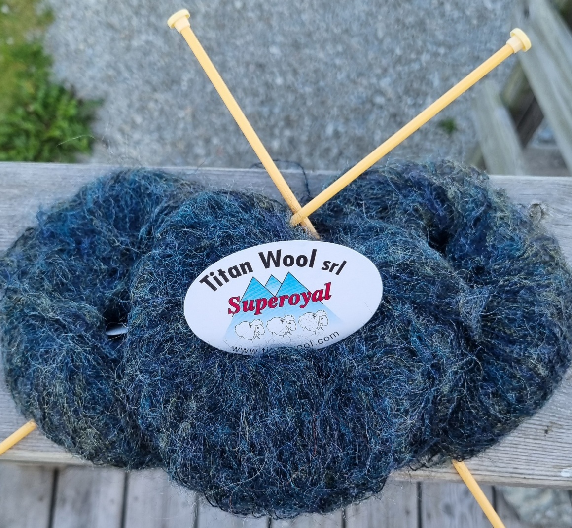 Titan Wool - Kid mohair med liten glanseffekt- blågrön