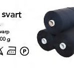 Svart Mattvarp 12/6