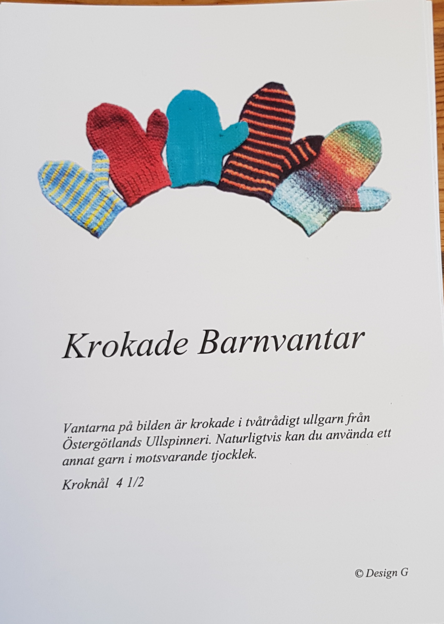 Krokaded Barnvantar