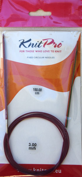 150 cm KnitPro fast rundsticka 