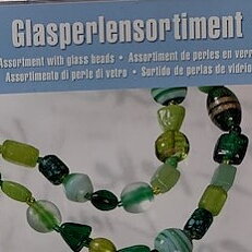 Glaspärlor i Box Grön 6050 440