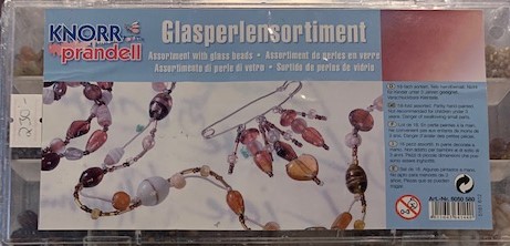 Glaspärlor i Box Blandad Brun 6050 580