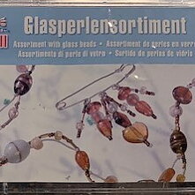 Glaspärlor i Box Blandad Brun 6050 580