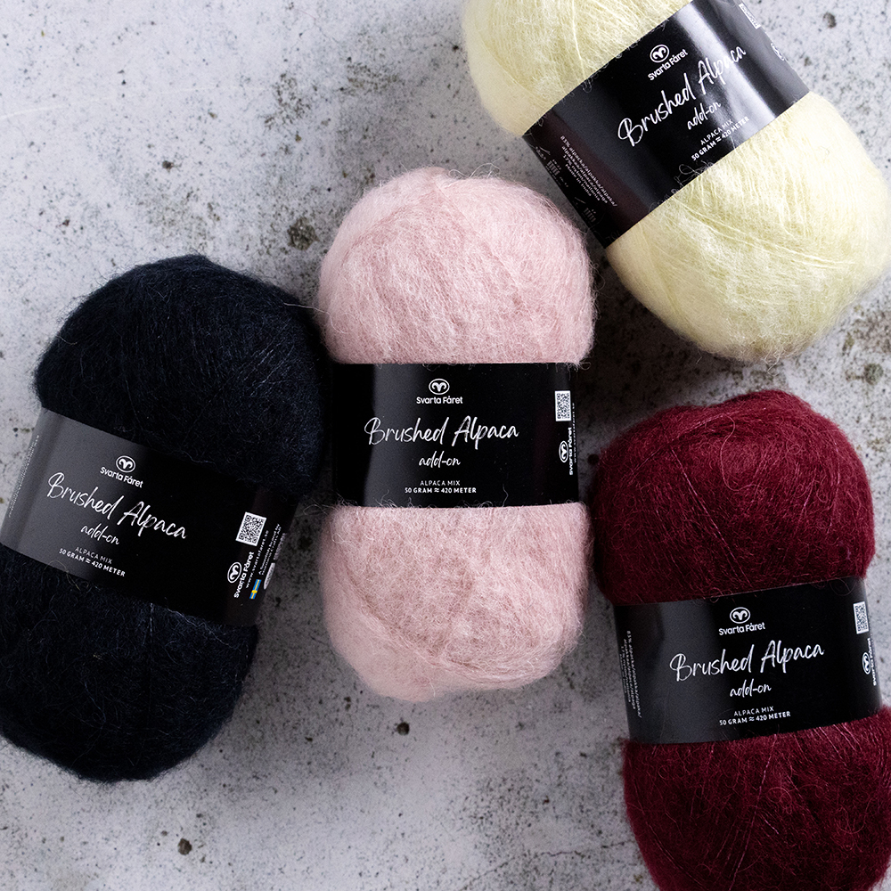 Brushed Alpaca Add-On - Svarta Fåret