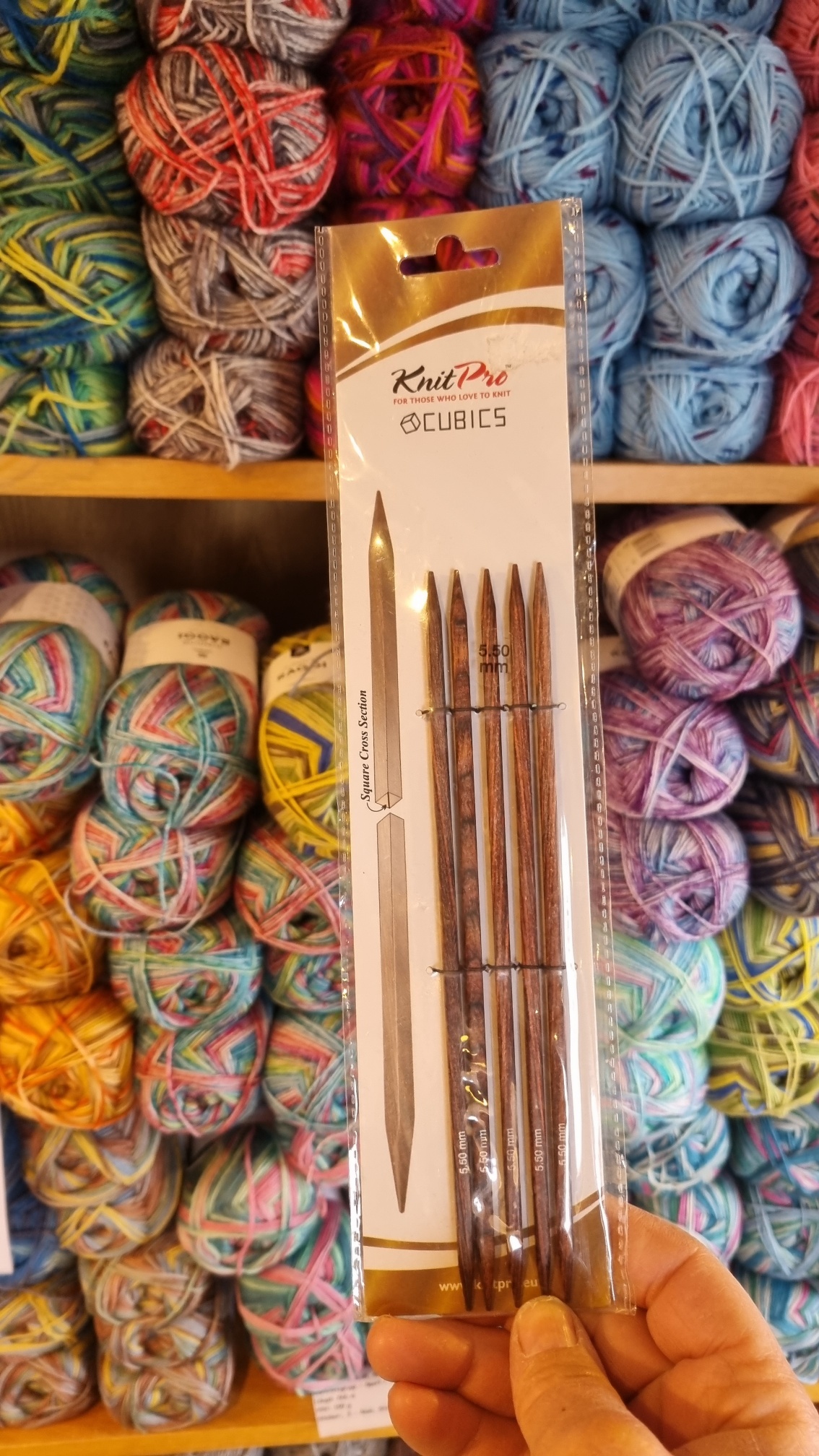 Knit Pro Cubics Strumpstickor