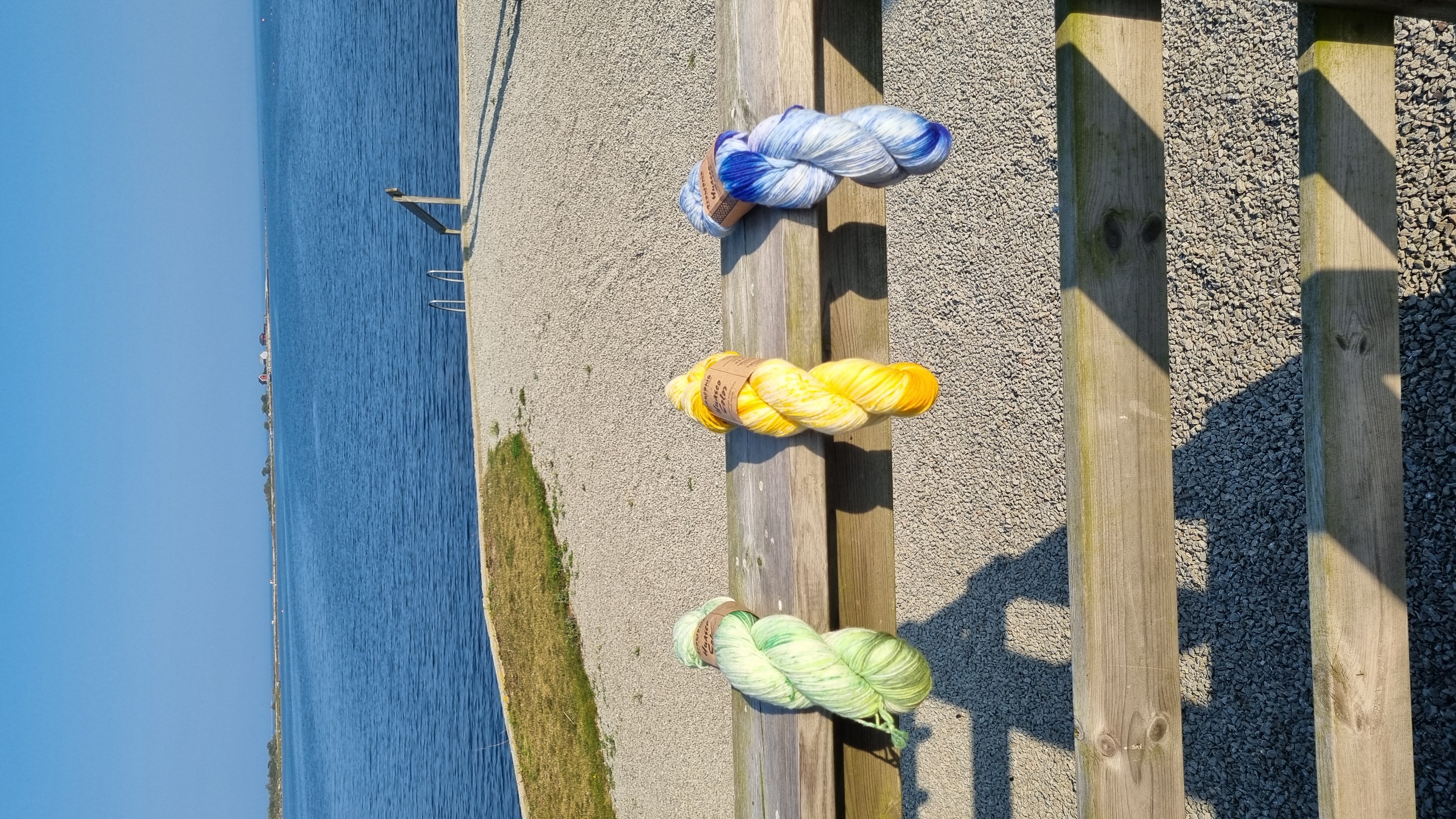 Olika märken av sockgarner