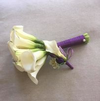 Brudbukett/Corsage av calla nr 307 - 2