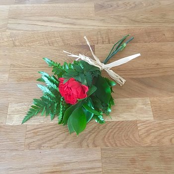 Handbukett begravning med nejlika - nr 611