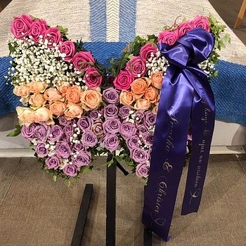 Begravningsblomma dekoration stor fjäril - nr 728