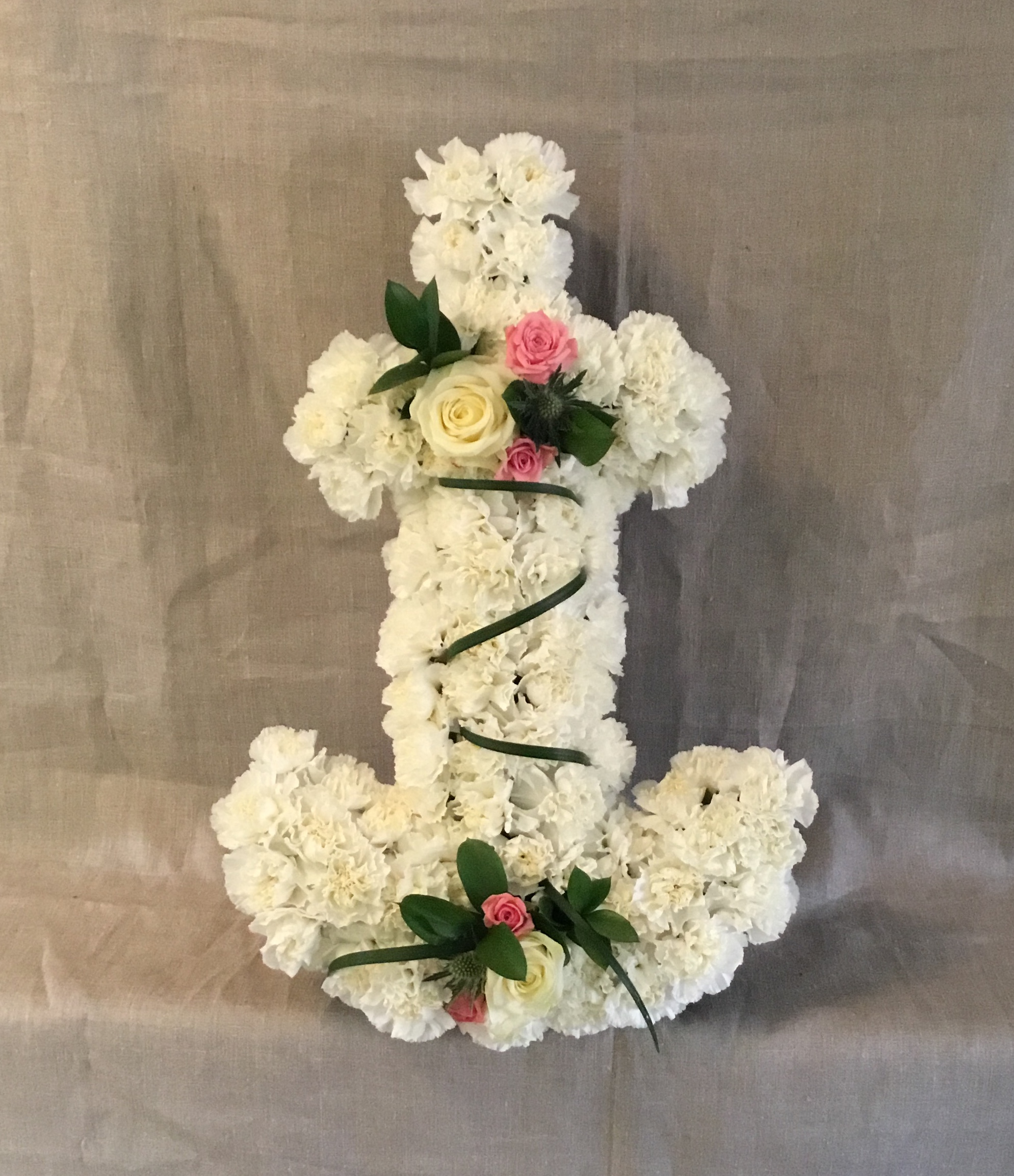 Blomsterdekoration begravning ankare - nr 717